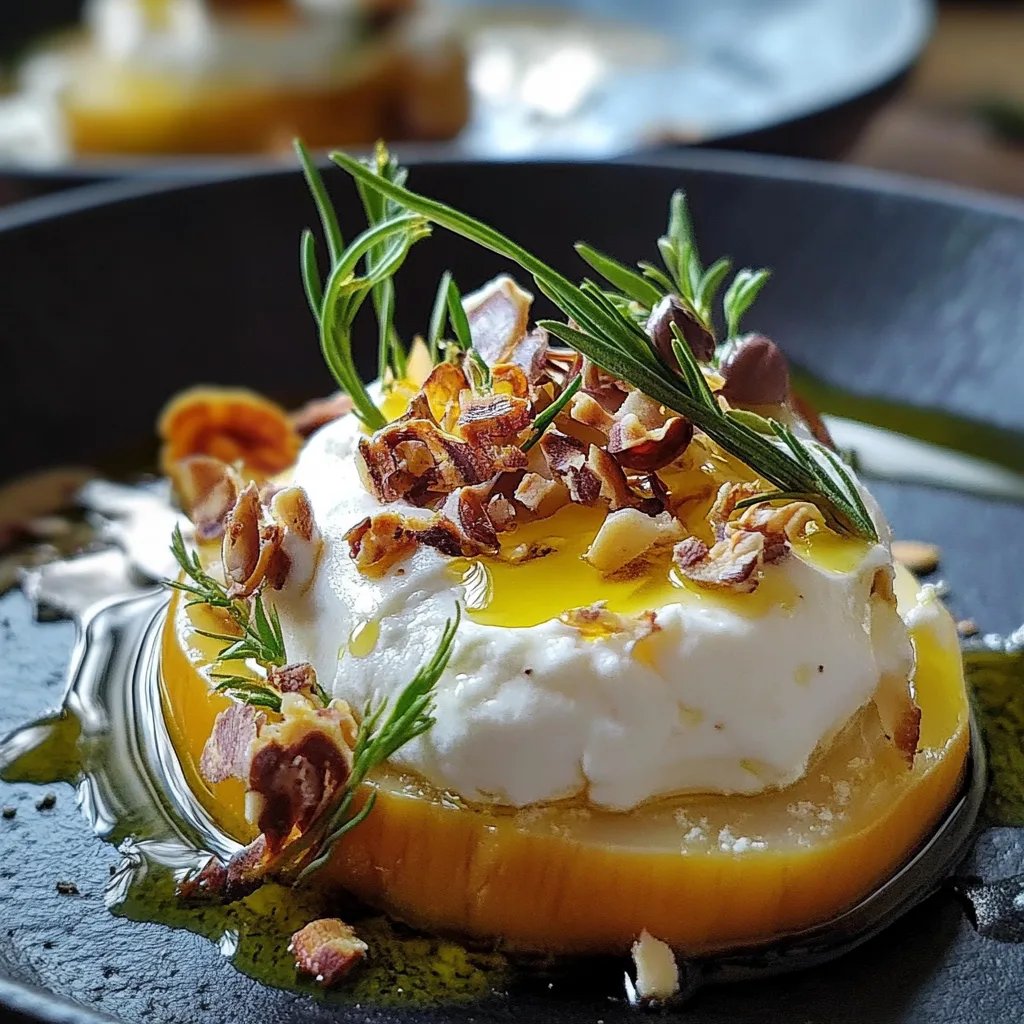 Gefüllte Süßkartoffeln mit Burrata