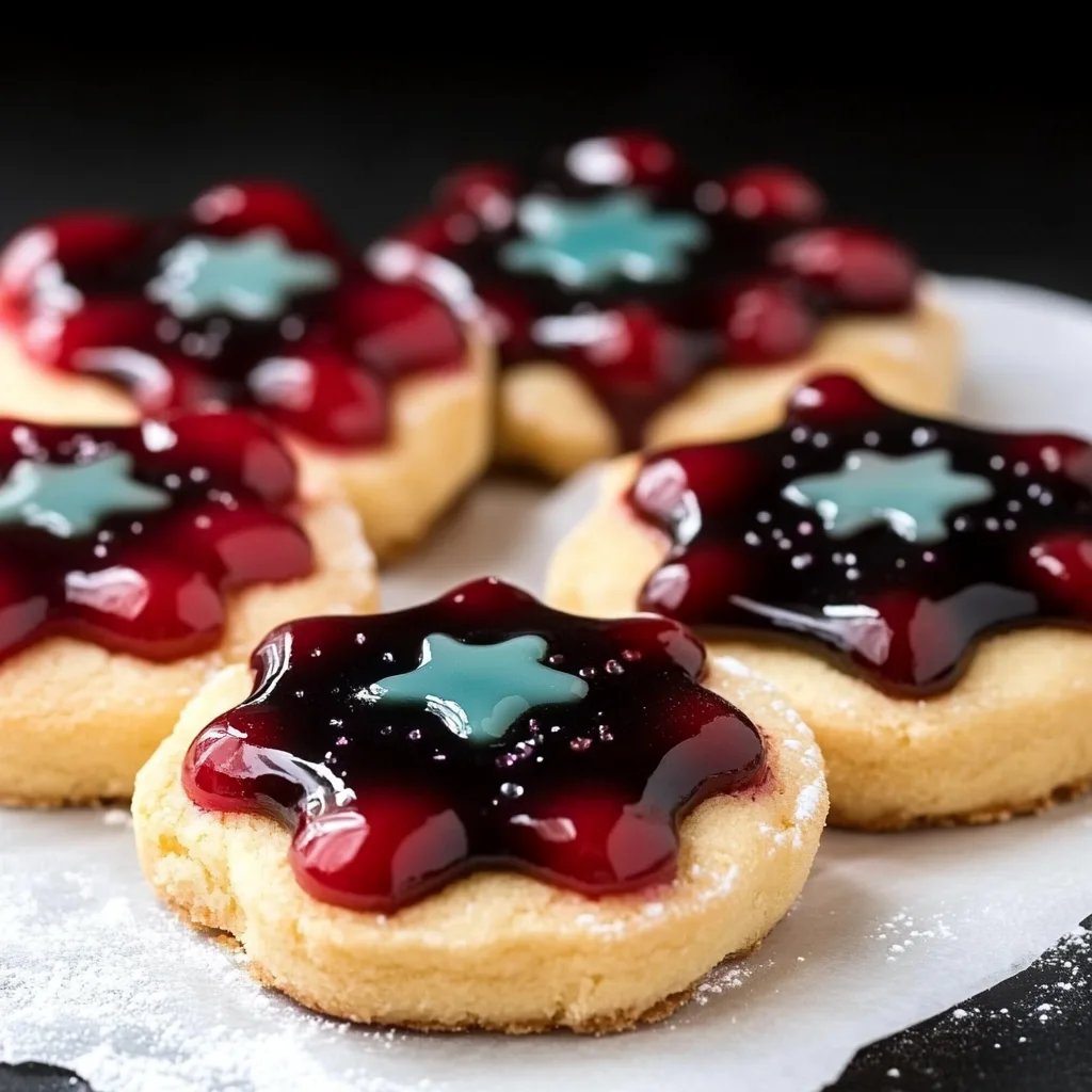 Einfache Buntglas-Kekse