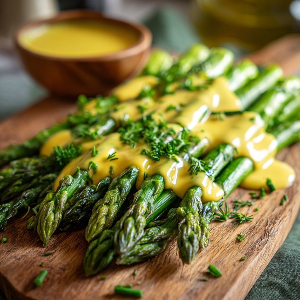 Grüner Spargel Mit Sauce Hollandaise Leicht
