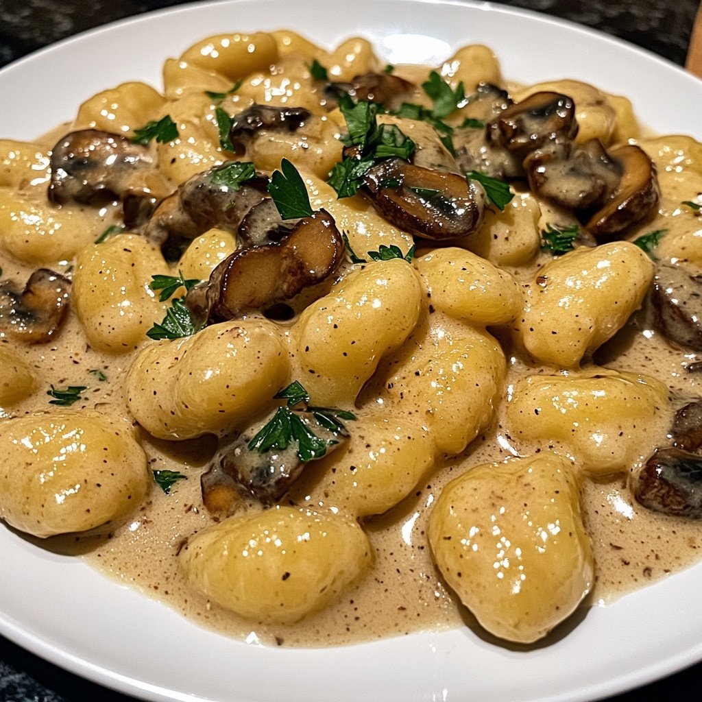 Gnocchi mit Pilzrahm