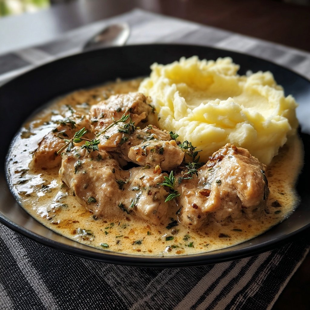 Hausmannskost Cremiges Hähnchen mit Kartoffelpüree