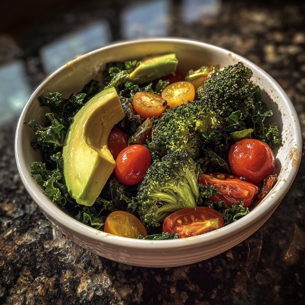 Kalorienarme Gemüse Bowl Mit Brokkoli