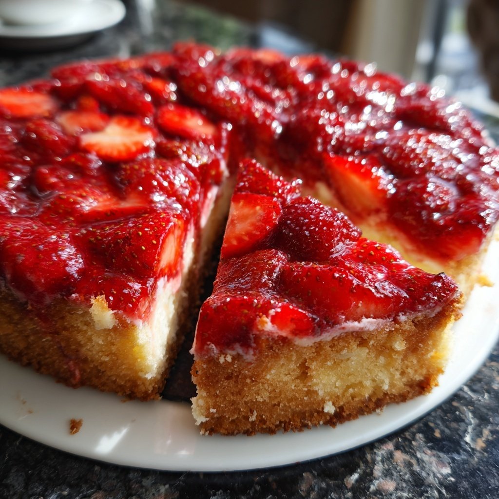 Erdbeerkuchen Mit Schmand