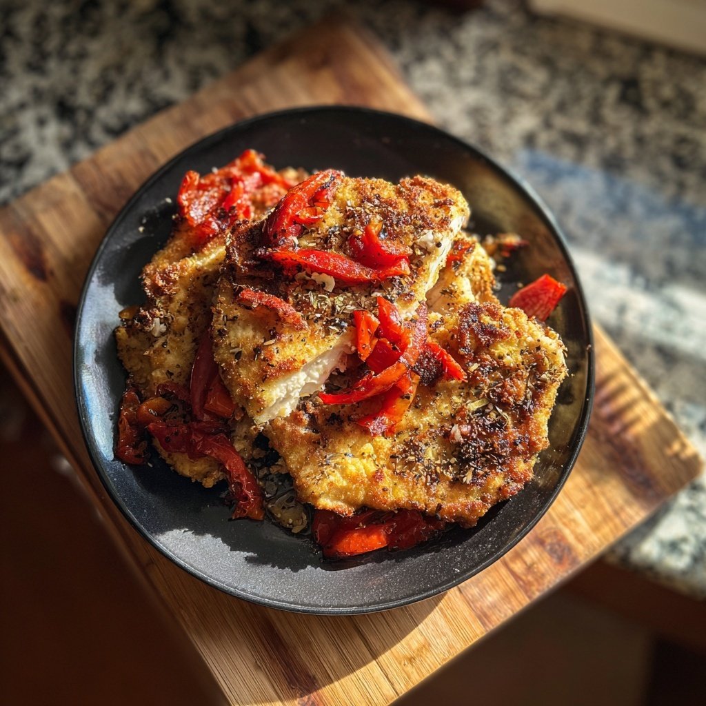Gegrilltes Putenschnitzel Mit Paprika