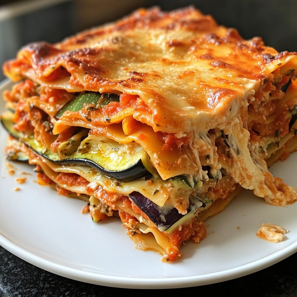 Lasagne mit Zucchini und Aubergine