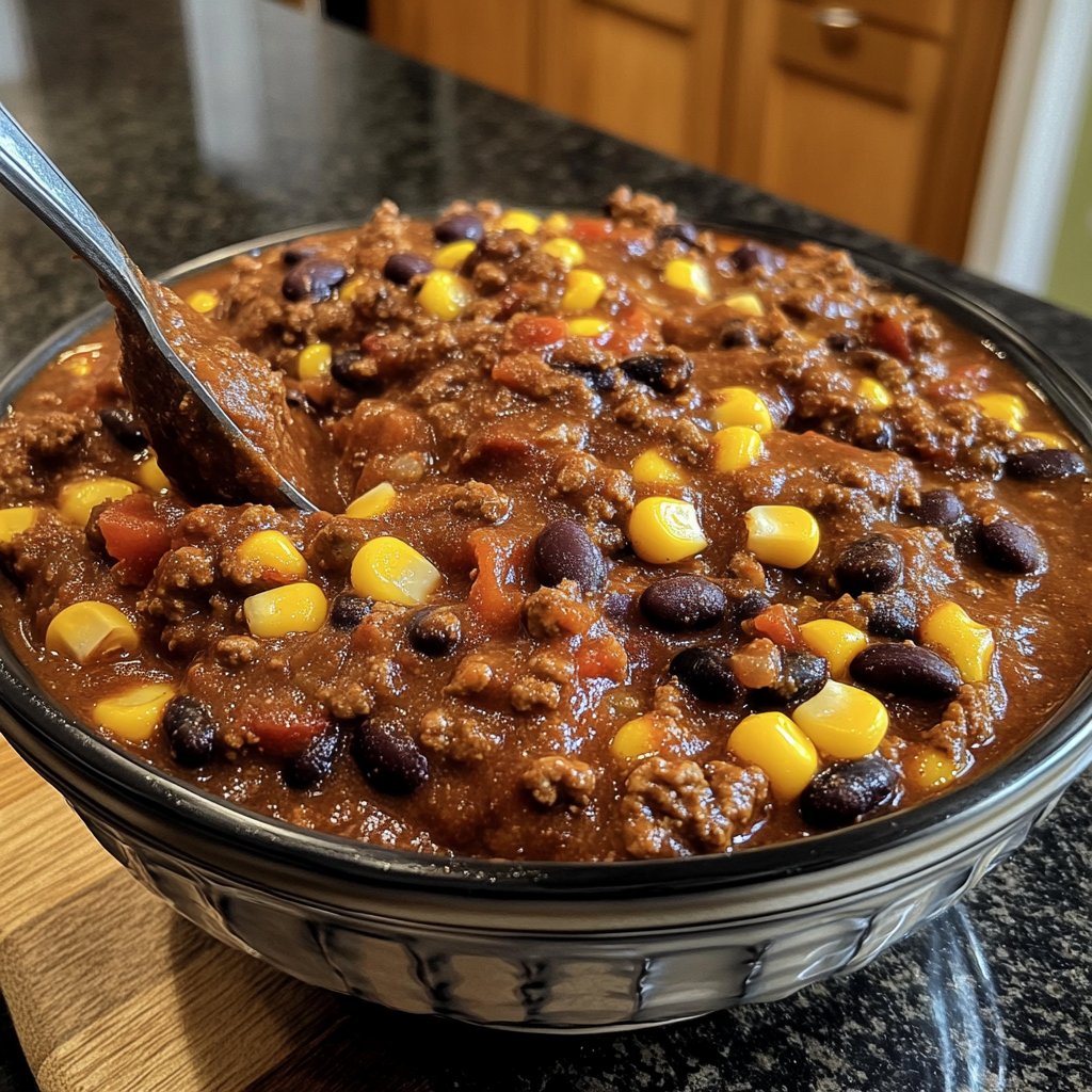 Chili sin Carne mit Kakao