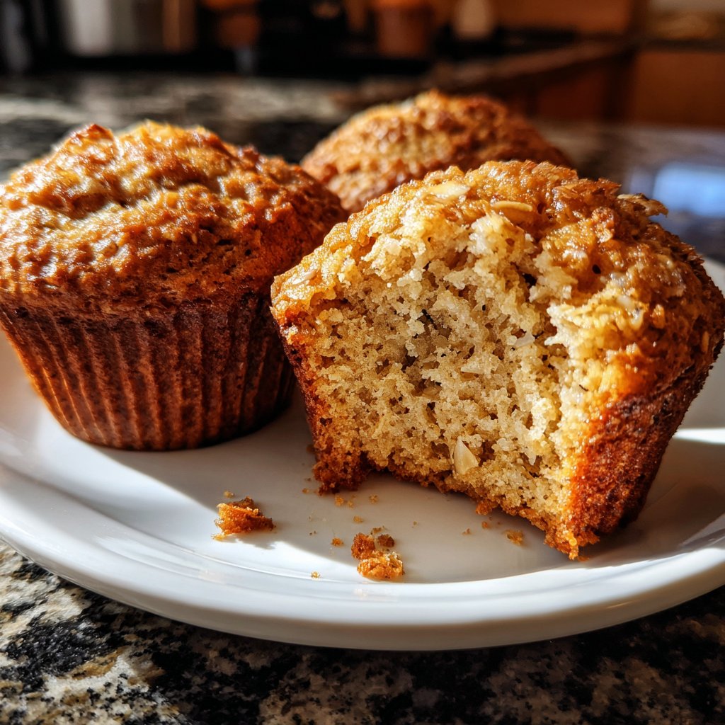 Muffins mit Banane und Haferflocken